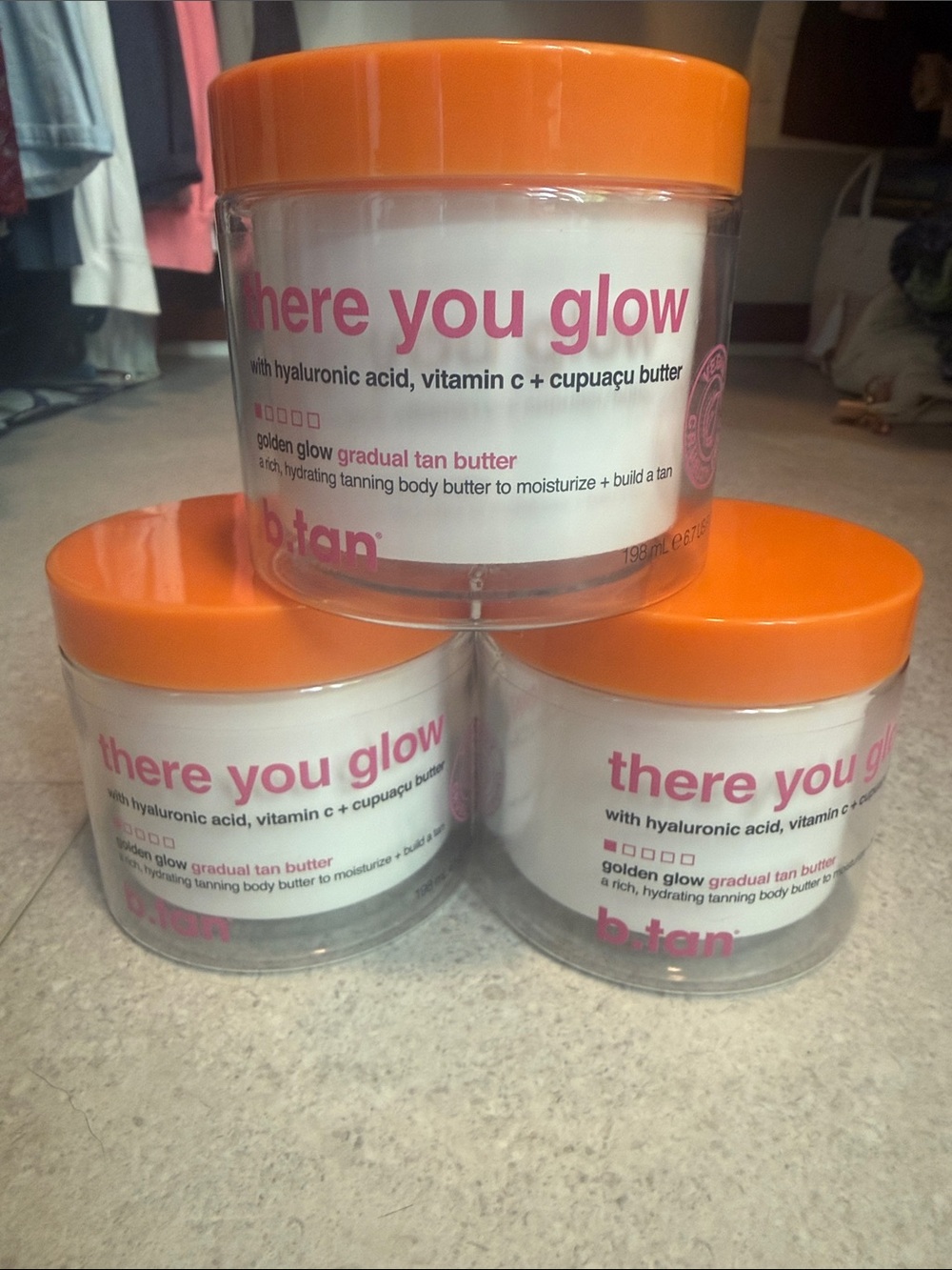 b.tan 'There You Glow' Golden Glow Gradual Tan Butter - Brand New